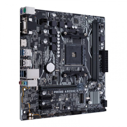 Материнская плата Asus PRIME A320M-K Soc-AM4 AMD A320 2xDDR4 mATX AC`97 8ch(7.1) GbLAN RAID+VGA+HDMI фото 3