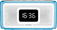 Радиоприемник настольный Telefunken TF-1705UB голубой/белый USB SD