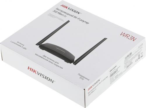 Роутер Hikvision DS-3WR3N черный фото 2