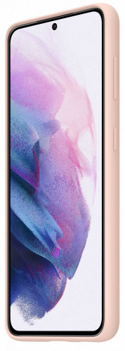 Чехол (клип-кейс) Samsung для Samsung Galaxy S21 Silicone Cover розовый (EF-PG991TPEGRU) фото 2