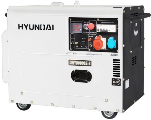 Генератор Hyundai DHY 8000SE-3 6.5кВт фото 4