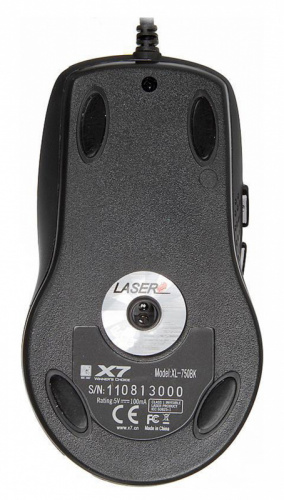 Мышь A4 XL-750BK зеленый/черный лазерная (3600dpi) USB2.0 (6but) фото 2