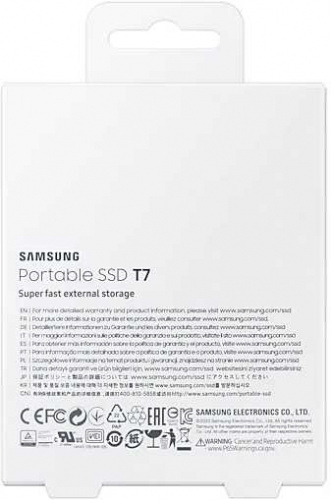 Накопитель SSD Samsung USB-C 500GB MU-PC500T/WW T7 1.8" черный фото 8