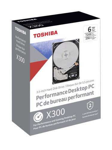 Жесткий диск Toshiba SATA-III 6Tb HDWR460EZSTA X300 (7200rpm) 256Mb 3.5" Rtl фото 3