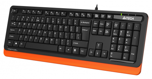 Клавиатура A4Tech Fstyler FKS10 черный/оранжевый USB фото 8