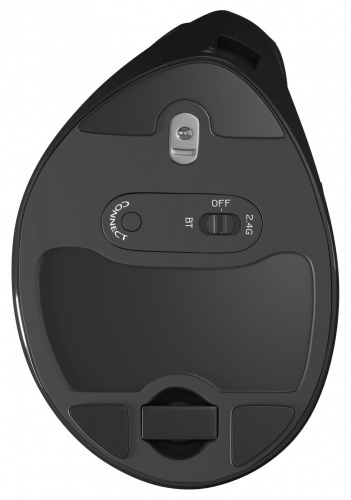 Мышь Оклик 990MW черный оптическая (2400dpi) silent беспроводная BT/Radio USB для ноутбука (9but) фото 2