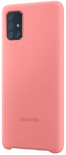 Чехол (клип-кейс) Samsung для Samsung Galaxy A71 Silicone Cover розовый (EF-PA715TPEGRU) фото 2