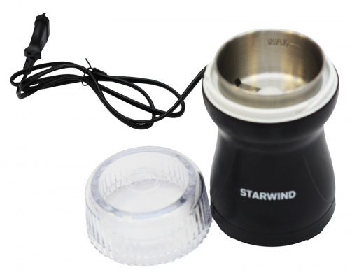 Кофемолка Starwind SGP4421 200Вт сист.помол.:ротац.нож вместим.:40гр черный фото 7