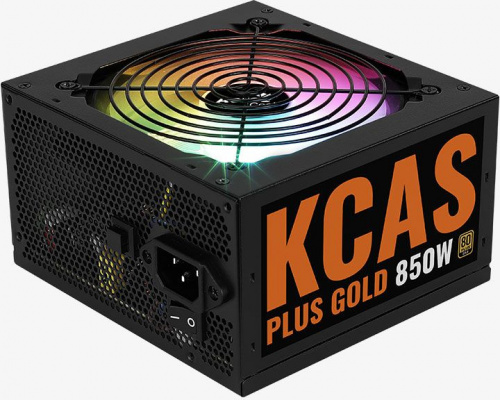 Блок питания Aerocool ATX 850W KCAS PLUS GOLD 850W ARGB 80+ gold (20+4pin) APFC 120mm fan color LED 8xSATA RTL фото 4