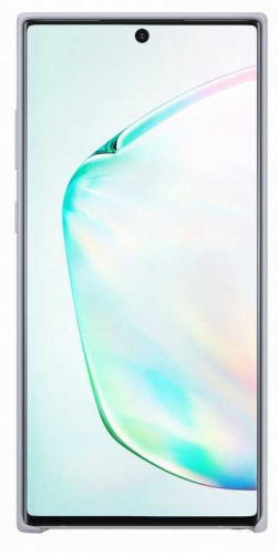 Чехол (клип-кейс) Samsung для Samsung Galaxy Note 10+ Silicone Cover серебристый (EF-PN975TSEGRU) фото 2