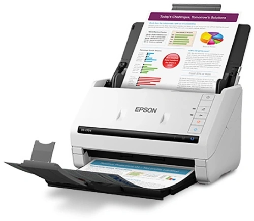 Сканер протяжный Epson WorkForce DS-770II (B11B262401/501) A4 белый/черный фото 3 Сканер протяжный Epson WorkForce DS-770II (B11B262401/501) A4 белый/черный фото 3