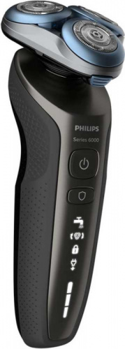 Бритва роторная Philips Series 6000 S6640/44 реж.эл.:3 питан.:аккум. серый фото 2