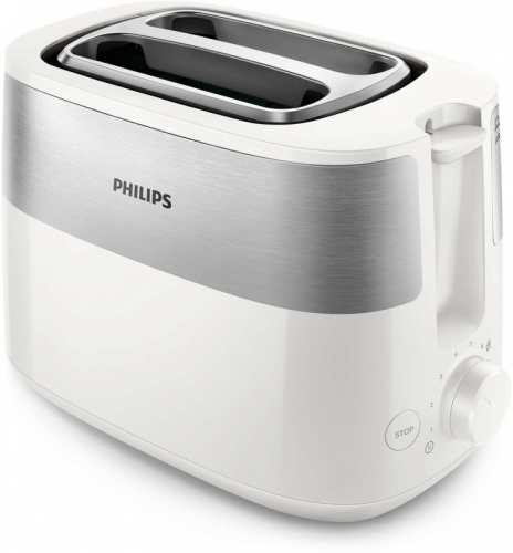 Тостер Philips HD2515 830Вт белый/стальной фото 2