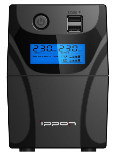 Источник бесперебойного питания Ippon Back Power Pro II 500 300Вт 500ВА черный фото 3