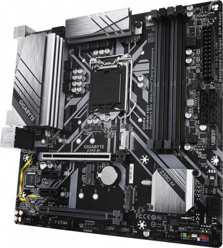 Материнская плата Gigabyte Z390 M Soc-1151v2 Intel Z390 4xDDR4 mATX AC`97 8ch(7.1) GbLAN RAID+DVI+HDMI+DP фото 3