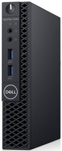 ПК Dell Optiplex 3060 Micro P G5400 (3.1)/4Gb/SSD128Gb/UHDG 610/Linux Ubuntu/GbitEth/65W/клавиатура/мышь/черный