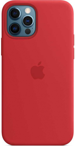 Чехол (клип-кейс) Apple для Apple iPhone 12/12 Pro Silicone Case with MagSafe красный (MHL63ZE/A) фото 5