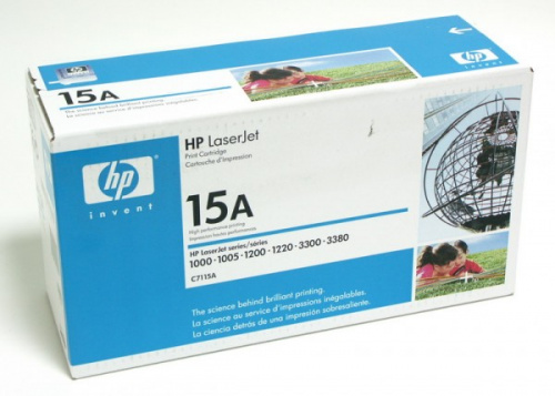 Картридж лазерный HP 15A C7115A черный (2500стр.) для HP LJ 1000w/1200/1220/1000W фото 2