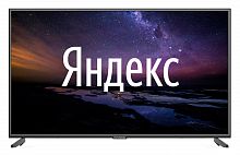 Телевизор LED Hyundai 50" H-LED50EU1301 Яндекс черный/Ultra HD/60Hz/DVB-T/DVB-T2/DVB-C/DVB-S/DVB-S2/USB/WiFi/Smart TV (RUS)