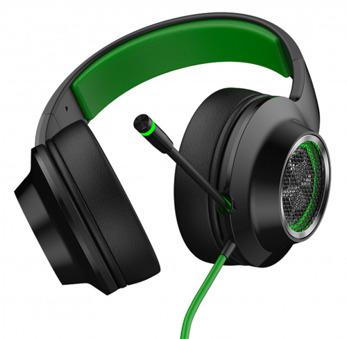 Наушники с микрофоном Edifier G4 черный/зеленый 2.5м накладные USB оголовье фото 4