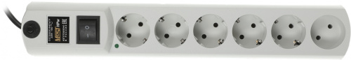 Сетевой фильтр Most HPw 2м (6 розеток) белый (коробка) фото 4