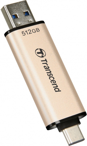 Флеш Диск Transcend 512GB Jetflash 930С TS512GJF930C USB3.0 золотистый/черный фото 7