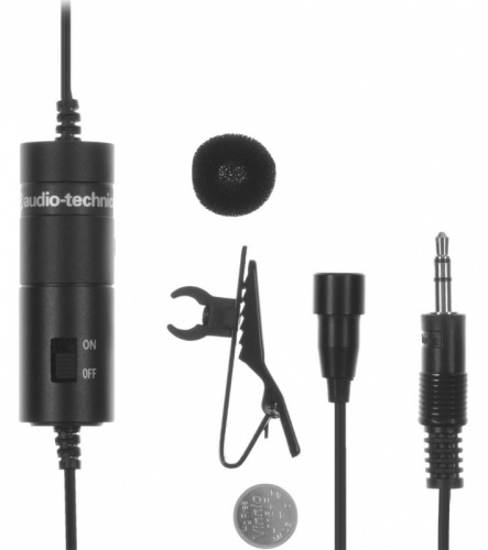 Микрофон проводной Audio-Tecnica ATR3350 6м черный фото 2