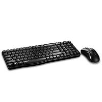 Клавиатура + мышь Rapoo X1800 клав:черный мышь:черный USB беспроводная