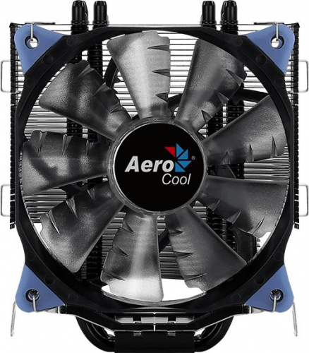 Устройство охлаждения(кулер) Aerocool Verkho 5 DARK Soc-AM4/1151/1200/2066 4-pin 15-27dB Al+Cu 150W 741gr LED Ret