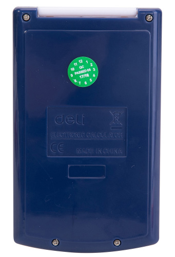 Калькулятор карманный Deli E39217/BLUE синий 8-разр. фото 5