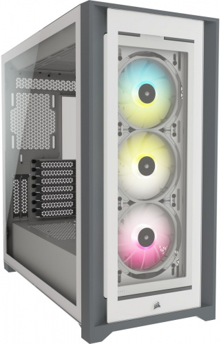 Корпус Corsair iCUE 5000X RGB белый без БП ATX 6x120mm 6x140mm 2xUSB3.0 audio bott PSU фото 3