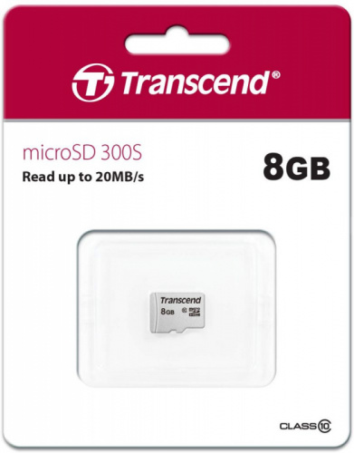 Флеш карта microSDHC 8Gb Class10 Transcend TS8GUSD300S w/o adapter фото 2