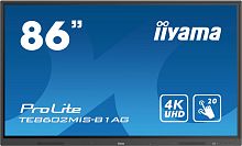Панель Iiyama 85" TE8602MIS-B1AG черный IPS LED 16:9 DVI HDMI M/M матовая 400cd 178гр/178гр 3840x2160 D-Sub Ultra HD USB 66.8кг