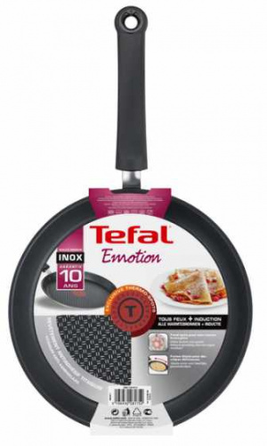 Сковорода блинная Tefal Emotion H8643814 круглая 25см ручка несъемная (без крышки) черный (2100107134) фото 4