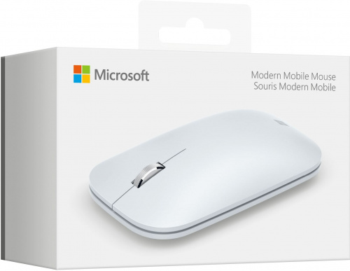 Мышь Microsoft Modern Mobile Mouse белый оптическая (1000dpi) беспроводная BT для ноутбука (2but) фото 3