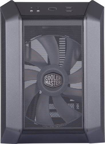 Корпус Cooler Master MasterCase H100 Iron Grey ARGB темно-серый без БП miniITX 1x120mm 1x140mm 2xUSB3.0 audio bott PSU фото 10