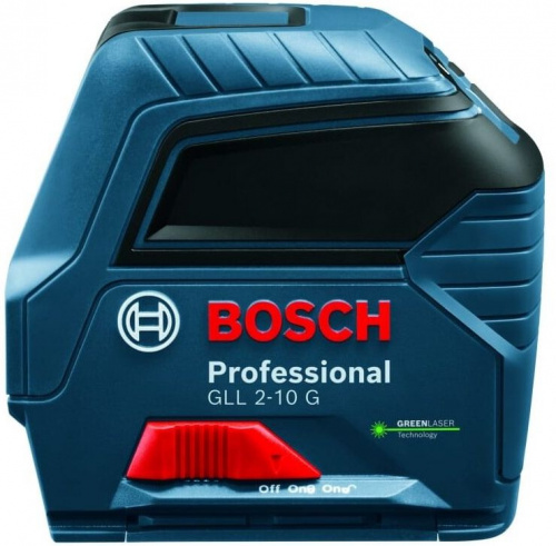 Нивелир лазерн. Bosch GLL 2-10 G 2кл.лаз. 540нм цв.луч. зеленый 2луч. (0601063P00)