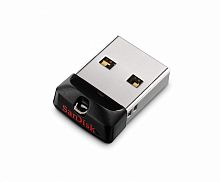 Флеш Диск Sandisk 32Gb Cruzer Fit SDCZ33-032G-G35 USB2.0 черный
