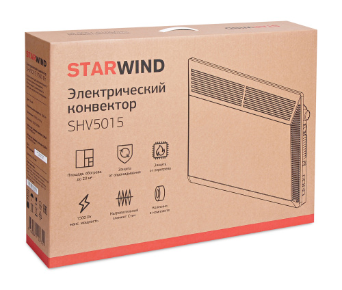 Конвектор Starwind SHV5015 1500Вт белый фото 2