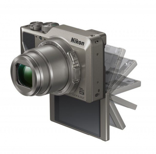 Фотоаппарат Nikon CoolPix A1000 серебристый 16Mpix Zoom35x 3" 4K 81Mb SDXC CMOS 1x2.3 IS opt+el 1minF rotLCD TouLCD 30fr/s HDMI/EN-EL12 фото 2