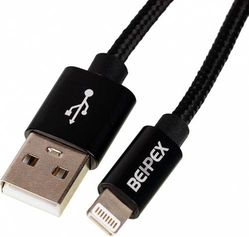 Кабель USB (m)-Lightning (m) 3м черный фото 2
