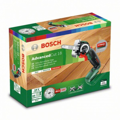Электрическая цепная пила Bosch AdvancedCut 18 дл.шины:2.5" (6.5cm) (06033D5100) фото 2