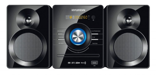 Микросистема Hyundai H-MS240 черный 30Вт/CD/CDRW/DVD/DVDRW/FM/USB/BT