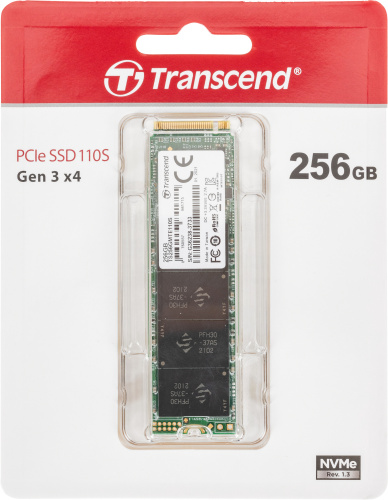 Накопитель SSD Transcend PCIe 3.0 x4 256GB TS256GMTE110S M.2 2280 фото 4