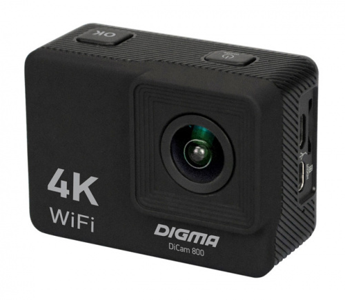Экшн-камера Digma DiCam 800 черный фото 2