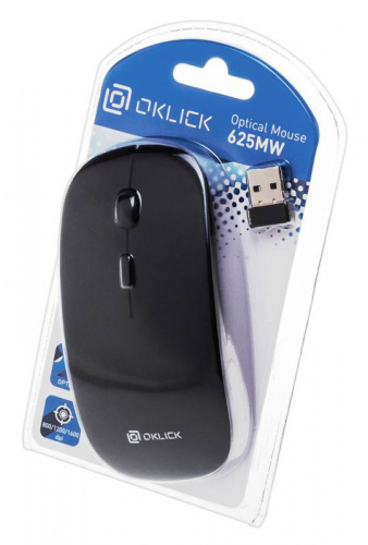 Мышь Oklick 625MW черный оптическая (1600dpi) беспроводная USB (3but) фото 5