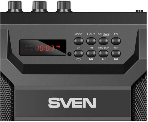 Колонка порт. Sven PS-520 черный 36W 2.0 BT/3.5Jack/USB 4000mAh (SV-019099) фото 6