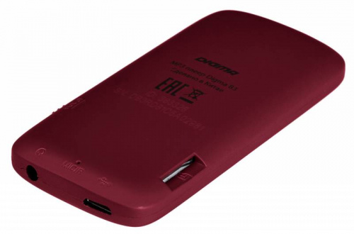 Плеер Flash Digma B3 8Gb красный/1.8"/FM/microSD фото 4