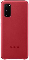 Чехол (клип-кейс) Samsung для Samsung Galaxy S20 Leather Cover красный (EF-VG980LREGRU)
