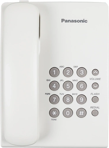 Телефон проводной Panasonic KX-TS2350RUW белый фото 4